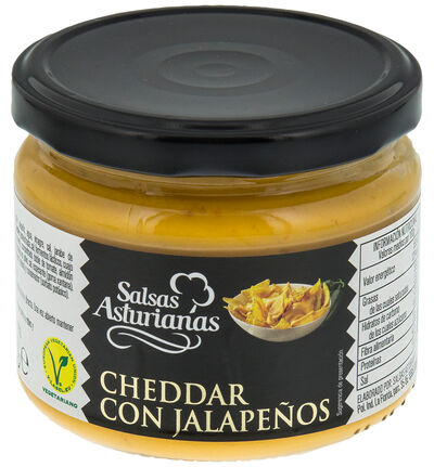 Salsa de cheddar y jalapeño Salsas Asturianas 300g