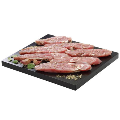 Chuletas de pavo al ajillo