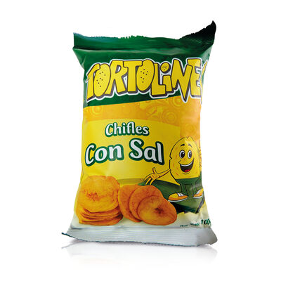 Snack de pl&aacute;tano con sal Tortolines Goya 100g