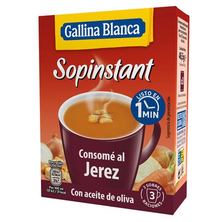 Consomé al jerez Sopinstant 46g con picatostes
