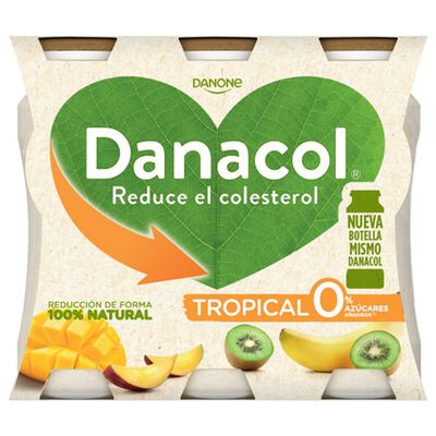 Bebida l&aacute;ctea Danacol colesterol pack 6 tropical