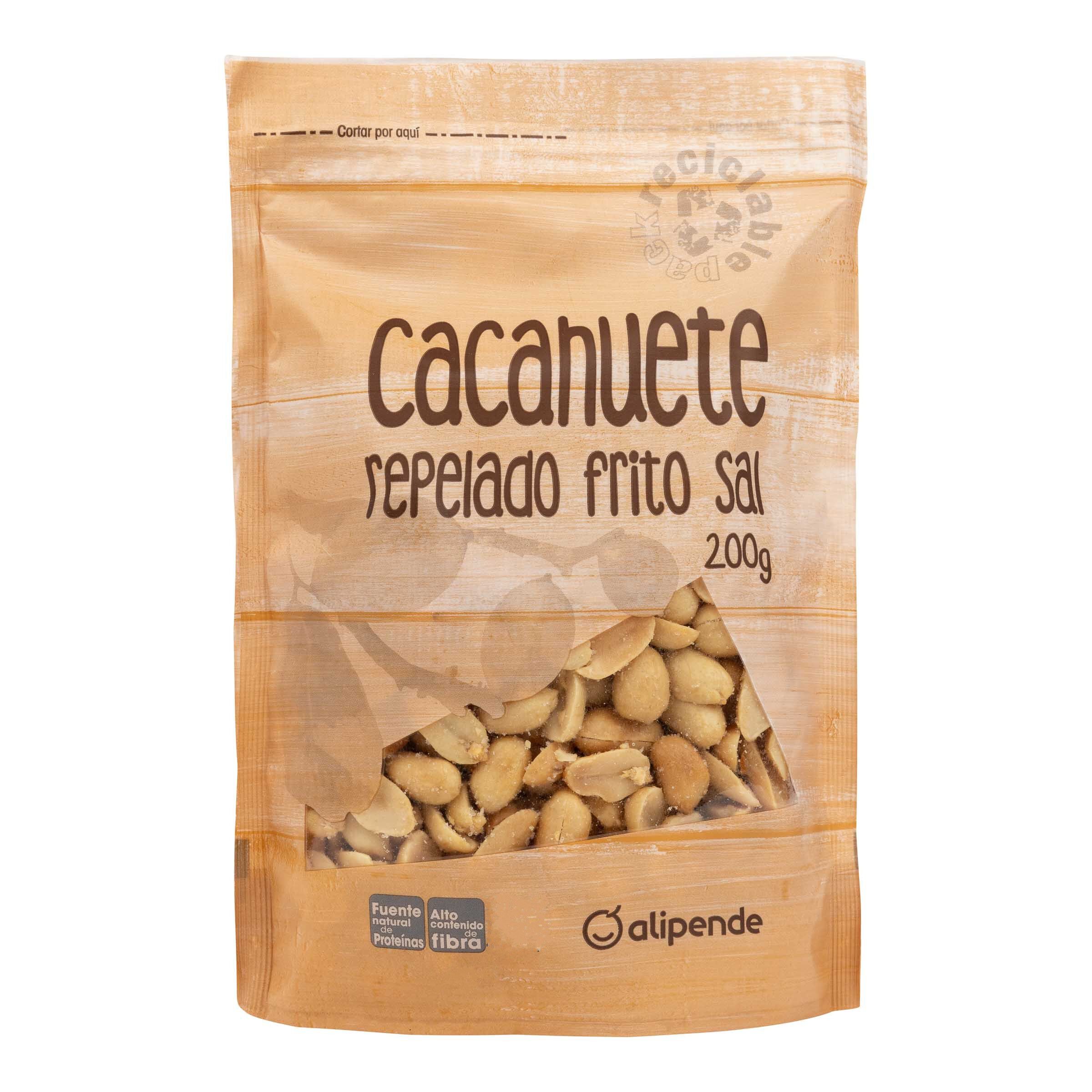 Cacahuete frito repelado con sal Alipende 200g