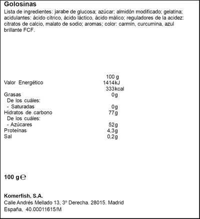 Golosina sin gluten Trolli 100g glumies pica