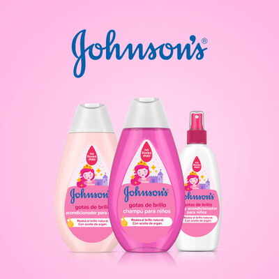 Champ&uacute; infantil Johnson's 500ml gotas brillo
