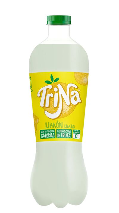 Refresco sin gas limón Trina botella 1,5l