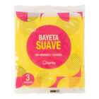 Bayeta Lanta 3 uds suave amarilla multiusos