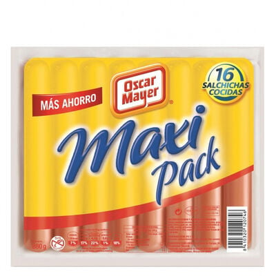 Salchichas maxi pack Oscar Mayer 880g