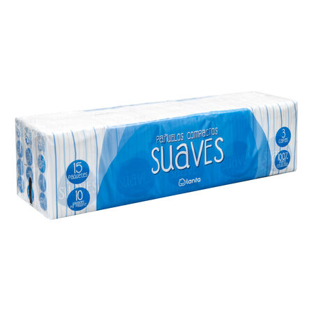 Pañuelos compactos Lanta 15 uds suave