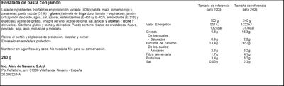 Ensalada Carretilla 240g pasta con jamon