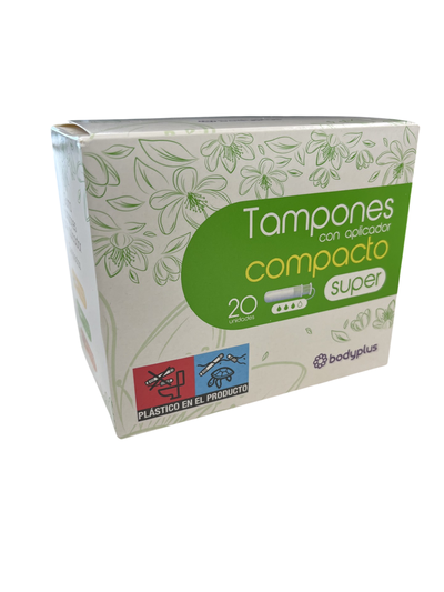 Tamp&oacute;n compact Bodyplus 20 unidades