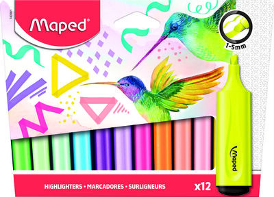 Marcadores Maped 12 Unidades Surtidos
