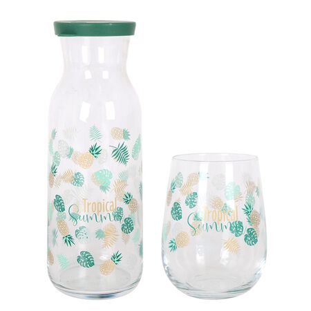 Jarra 1,2l + 4vasos 47,5cl lav tropical summer