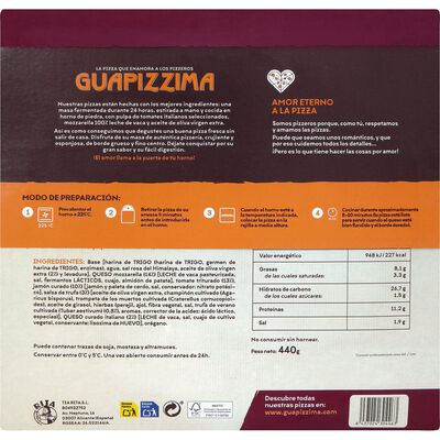 Pizza tartufina Guapizzima 400g