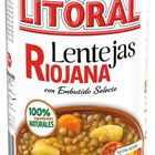 Lenteja riojana Litoral 425g con ingredientes naturales