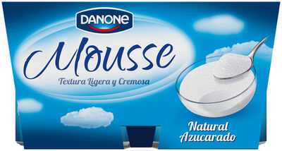 Mousse Danone pack 4 natural azucarado