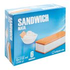 Helado sandwich Alipende 6 uds nata