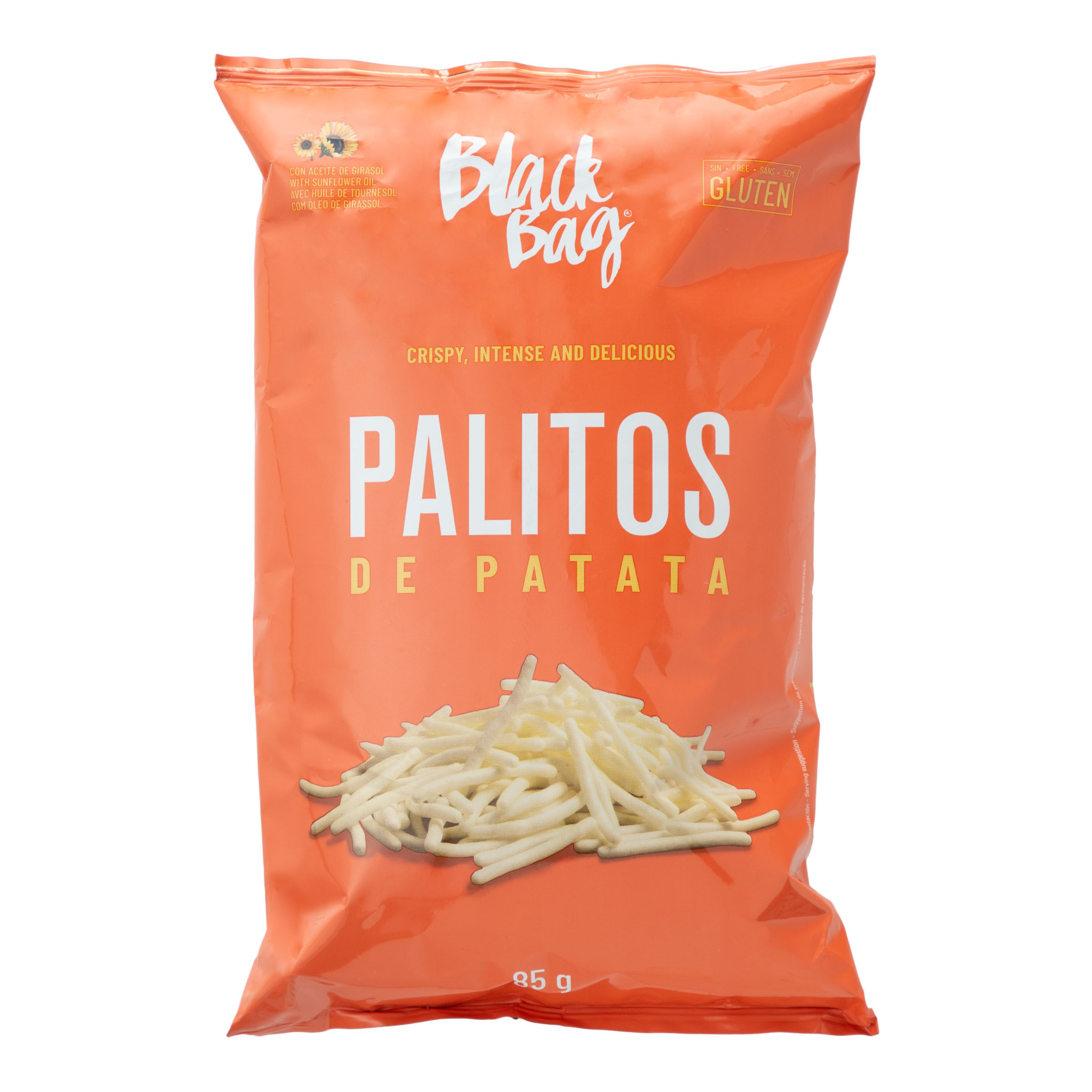 Snack de patata Black Bag 85g palitos