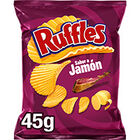 Patatas fritas Ruffles jamón 45g