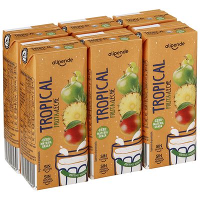 Fruta con leche tropical Alipende pack 6