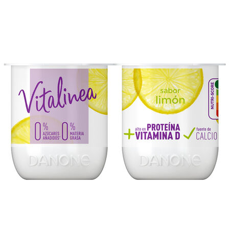 Yogur desnatado Vitalinea pack 4 limón
