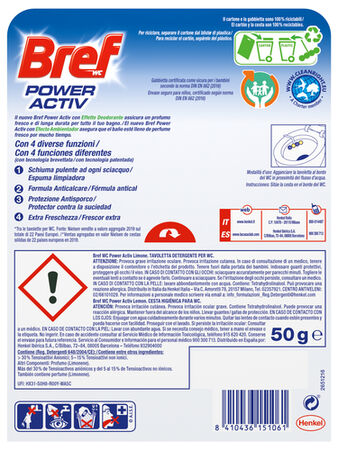 Limpiador Bref WC colgador power activ juicy lemon