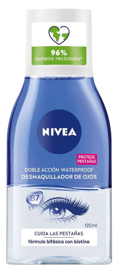 Desmaquillador ojos Nivea 125ml doble acción para el contorno