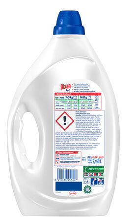 Detergente liquido Dixan 40+8 lavados total