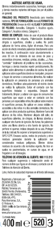 Insecticida cucarachida Lanta 400ml