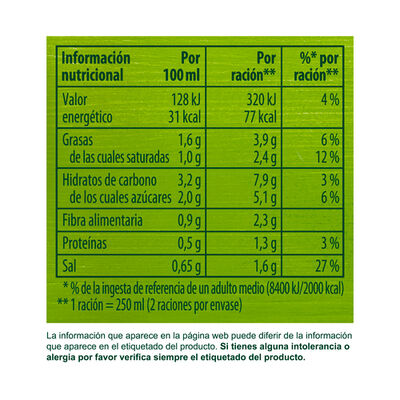 Crema calabaza con un suave toque de nata Knorr 500ml