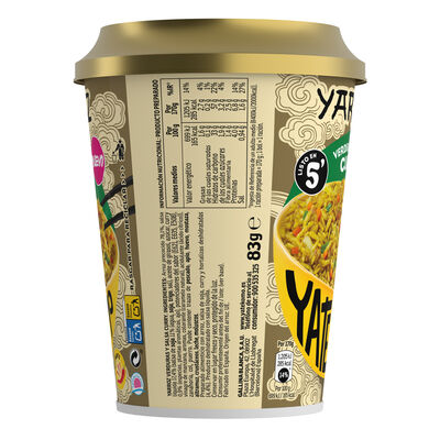 Yarroz Yatekomo con verduras y salsa curry 84g