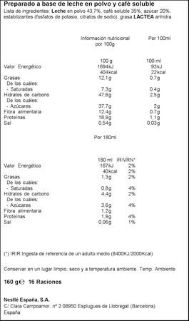 Café nescafé Dolce Gusto 16 cápsulas intenso con leche