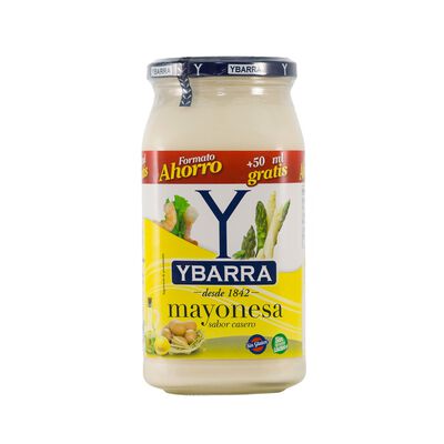 Mayonesa sin gluten sin lactosa Ybarra 450ml