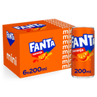 Refresco naranja Fanta mini lata 20cl pack 6