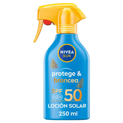 Crema solar pistola protege y broncea Nivea 250 ml