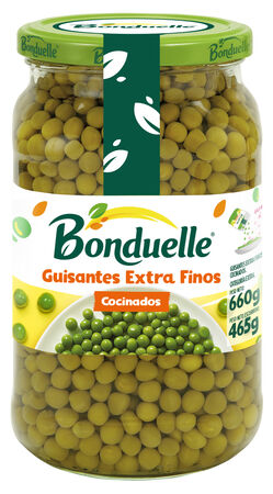 Guisantes Bonduelle tarro de cristal 465g extra finos