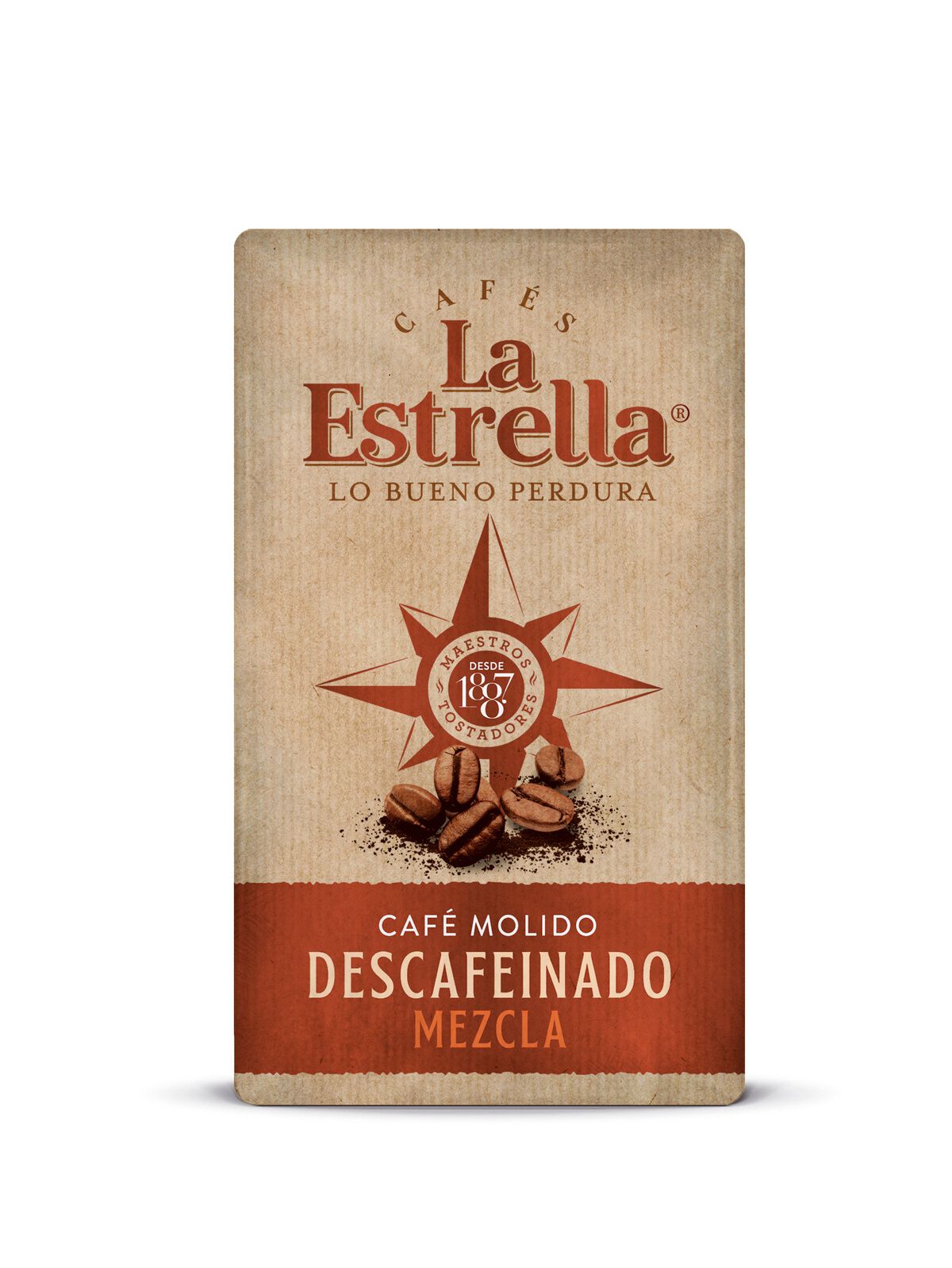 Café molido descafeinado La Estrella mezcla 250g