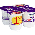 Yogur zero Danone pack 4 fresa