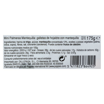 Mini palmerita mantequilla 175g