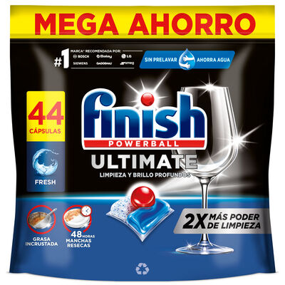 Detergente en cápsulas para lavavajillas Finish 44 unidades Ultimate