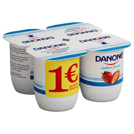 Yogur Danone pack 4 fresa