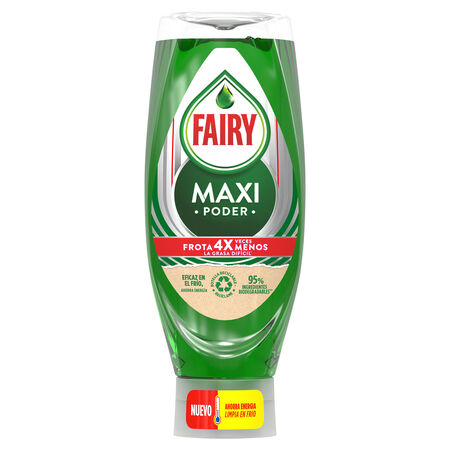 Lavavajillas Fairy 660ml maxi poder