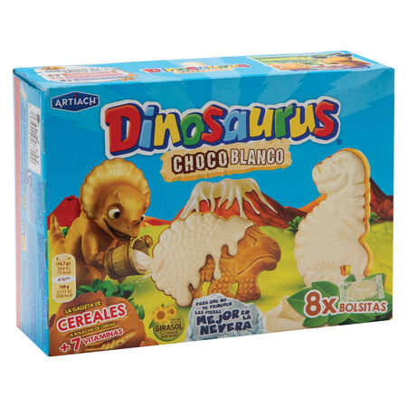 GALLETA DINOSAURUS CHOCOLATE BLANCO