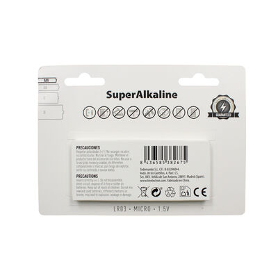 Pila Superalkaline Tm AAa 1,5v 10 uds