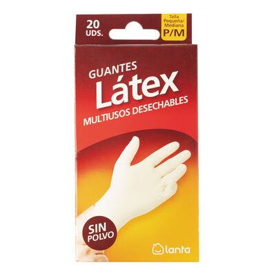 Guantes De Latex Lanta 20U T-P/M