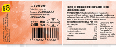Carne volandeira limpia con coral 250g