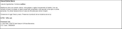 Cava rose Freixenet 75cl