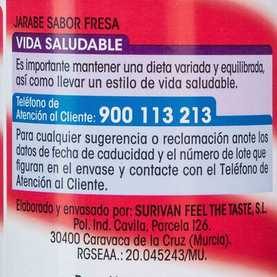 Sirope Alipende 300g fresa