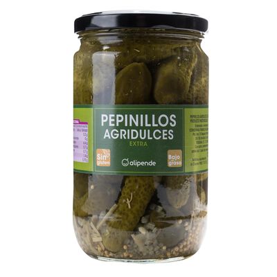 Pepinillos agridulce sin gluten Alipende 370g
