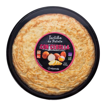 Tortilla de patata sin gluten Alipende 600g con cebolla