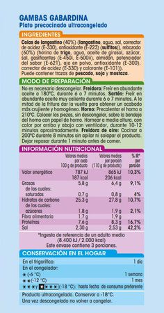 Gambas gabardina Alipende 330g